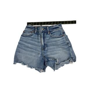 American Eagle Shorts Sz 000 Highest Rise 90s Boyfriend Short Blue Denim